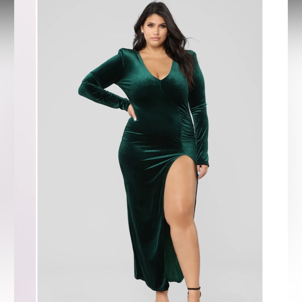 NWT FashionNova Velvet Dress